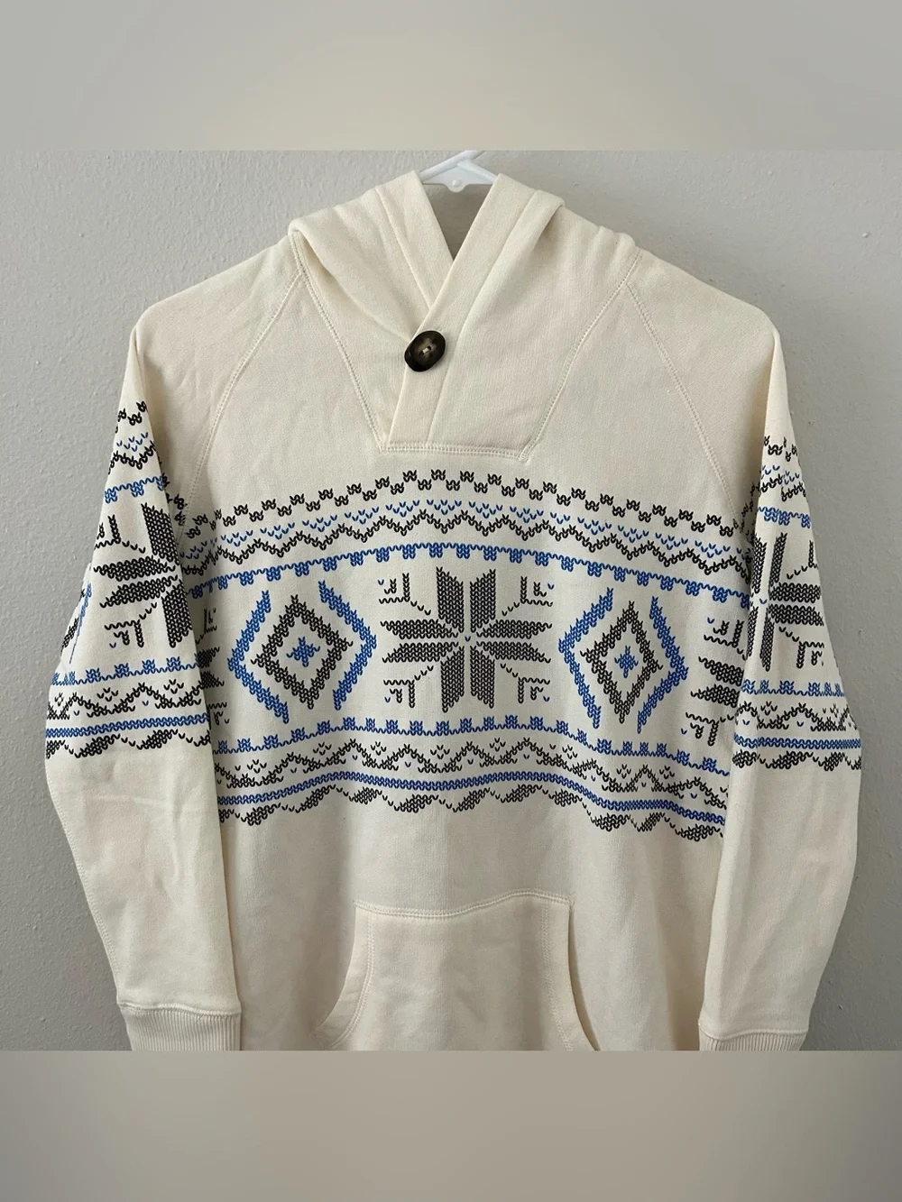 Ralph Lauren Essex Cream Fair Isle Hoodie Tunic Dress Girls Size L Classic NWT